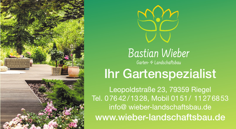 Riegeler Gartenbau Bastian Wieber Landschaftsbau