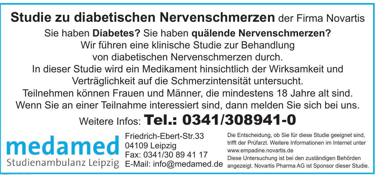 Medamed Studienambulanz Leipzig Medamed Studienambulanz Leipzig