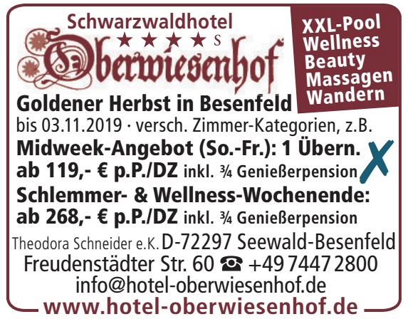 Schwarzwaldhotel Oberwiesenhof Schwarzwaldhotel Oberwiesenhof
