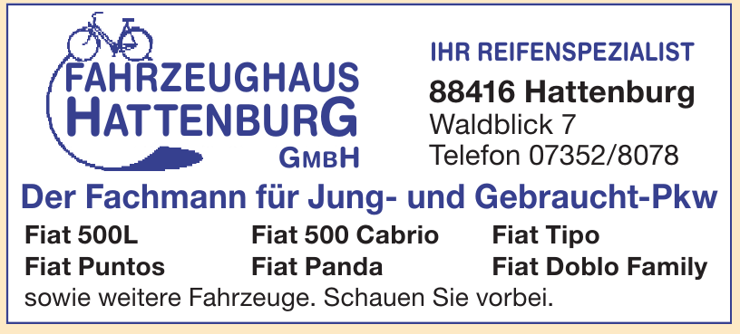Fahrzeughaus Hattenburg - Autorisierter Servicepartner GmbH Fahrzeughaus Hattenburg - Autorisierter Servicepartner GmbH