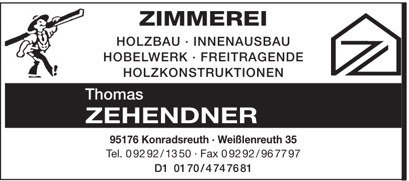 Thomas Zehendner Zimmerei Thomas Zehendner Zimmerei