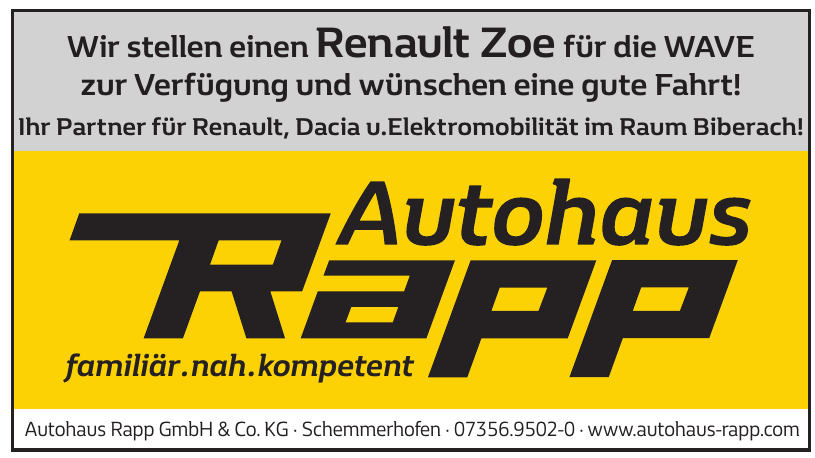 Autohaus Rapp GmbH & Co. KG Autohaus Rapp GmbH & Co. KG