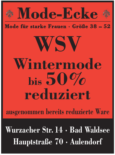 Mode-Ecke Mode-Ecke