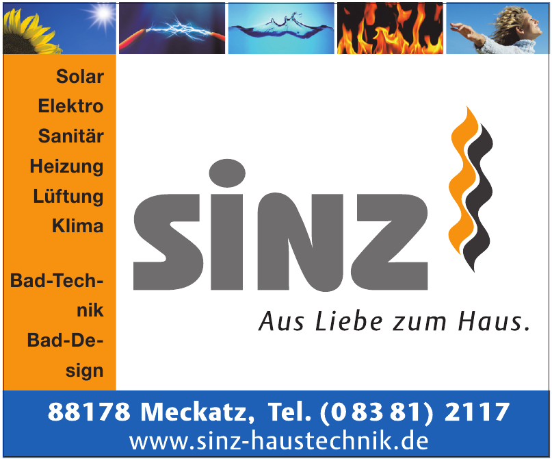 Sinz Haustechnik GmbH & Co. KG Sinz Haustechnik GmbH & Co. KG