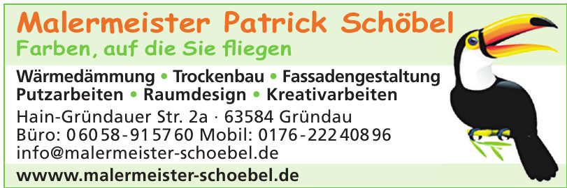 Patrick Schöbel Maler- und Lackierermeister