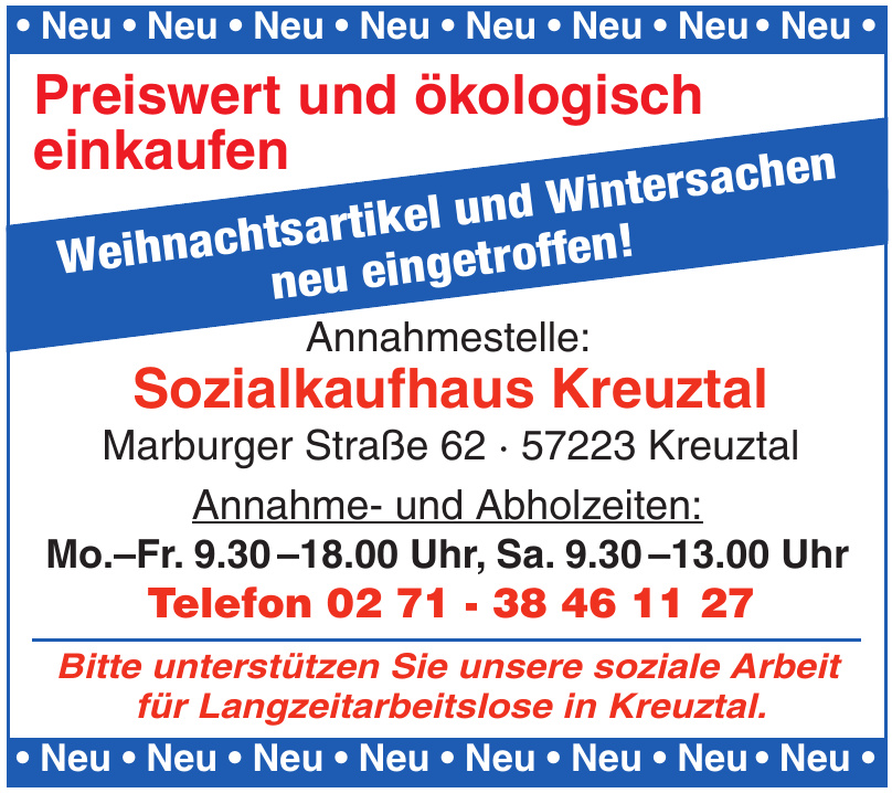 Sozialkaufhaus Kreuztal Sozialkaufhaus Kreuztal