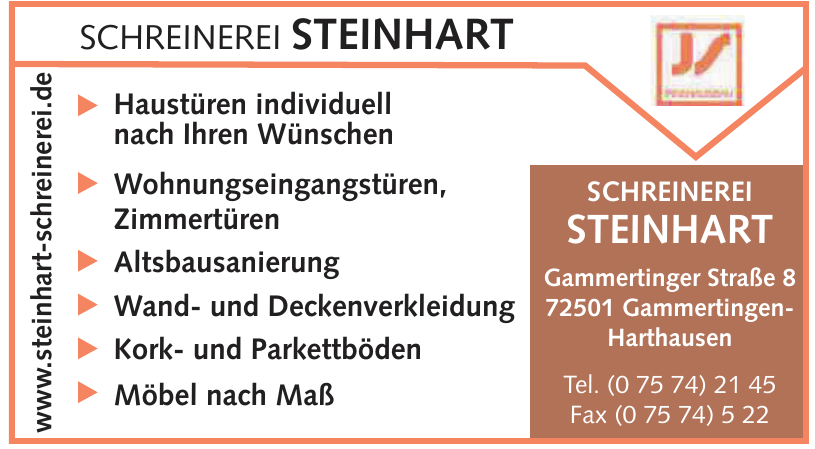Schreinerei Steinhart Schreinerei Steinhart