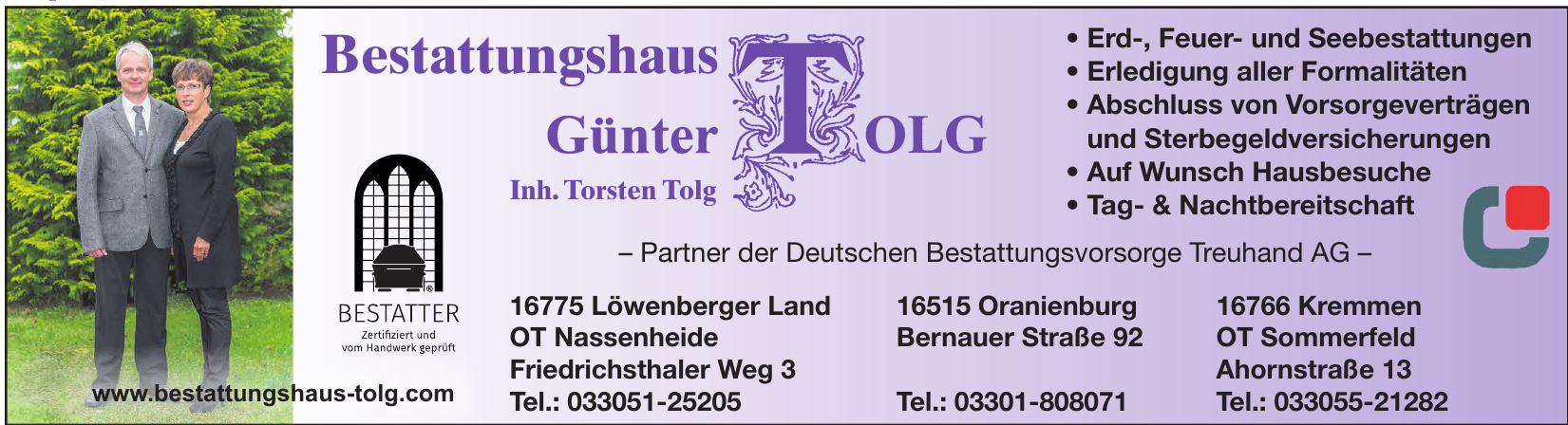 Bestattungshaus Günter Tolg Bestattungshaus Günter Tolg