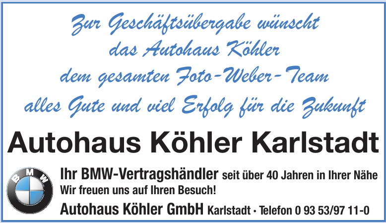 Autohaus Köhler GmbH Autohaus Köhler GmbH