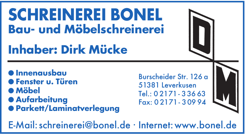 Schreinerei Bonel Schreinerei Bonel