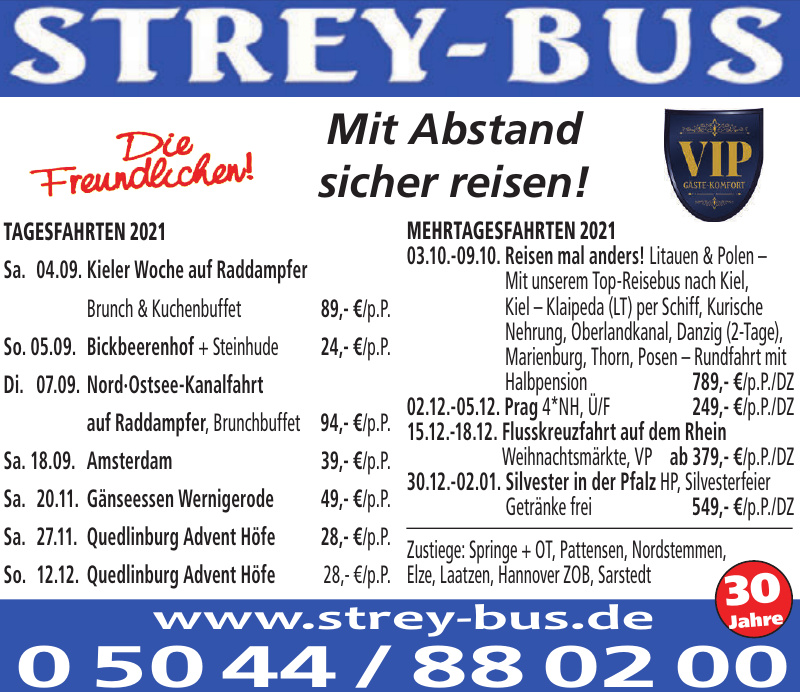 Strey-Bus Omnibus und Wegebahnunternehmen Strey-Bus Omnibus und Wegebahnunternehmen