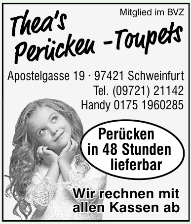 Thea‘s Perücken -Toupets Thea‘s Perücken -Toupets