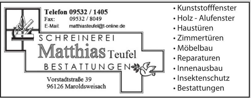 Schreinerei Matthias Teufel Bestattungen Schreinerei Matthias Teufel Bestattungen