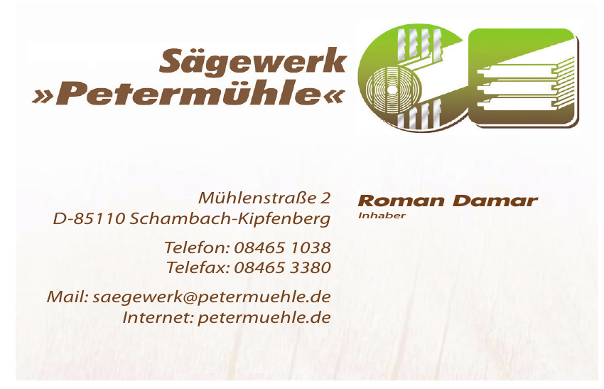 Sägewerk Petermühle Sägewerk Petermühle