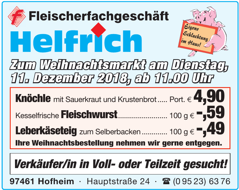 Fleischerfachgeschäft Helfrich Fleischerfachgeschäft Helfrich