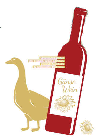 Gänsewein ist keinesfalls eine Spezialität, sondern lediglich die scherzhafte Bezeichnung für herkömmliches Trinkwasser. Gänsewein ist keinesfalls eine Spezialität, sondern lediglich die scherzhafte Bezeichnung für herkömmliches Trinkwasser.