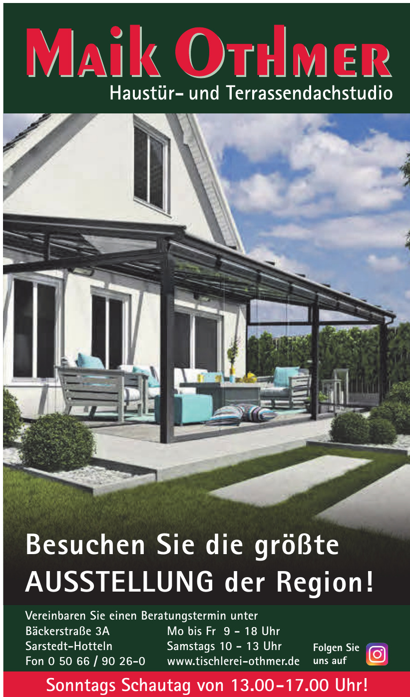 Maik Othmer Haustür- und Terrassendachstudio Maik Othmer Haustür- und Terrassendachstudio