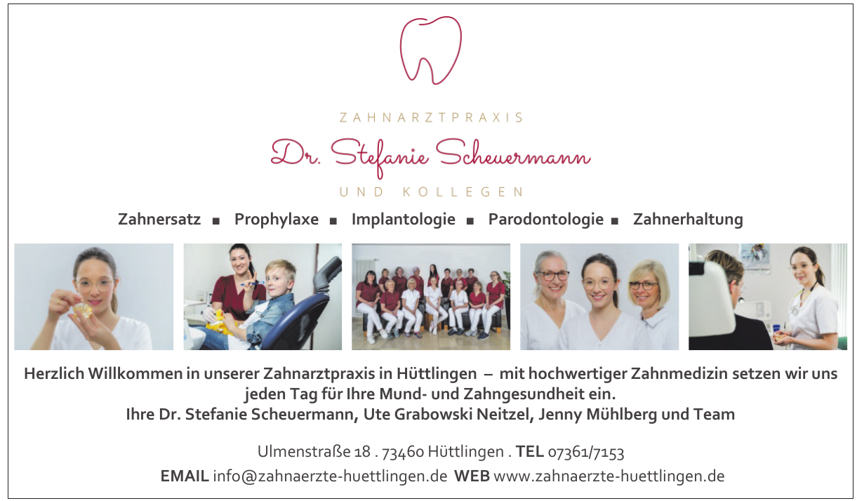 Dr. Stefanie Scheuermann & Kollegen Dr. Stefanie Scheuermann & Kollegen