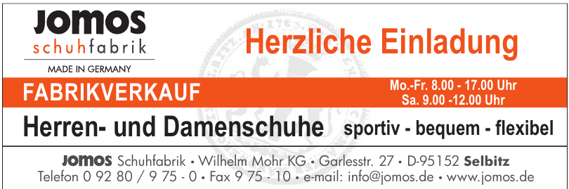 Jomos Schuhfabrik Wilhelm Mohr KG Jomos Schuhfabrik Wilhelm Mohr KG