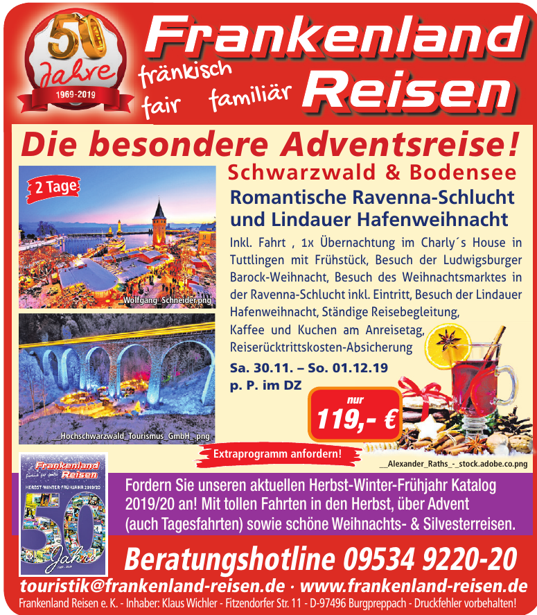 Frankenland Reisen e. K. Frankenland Reisen e. K.