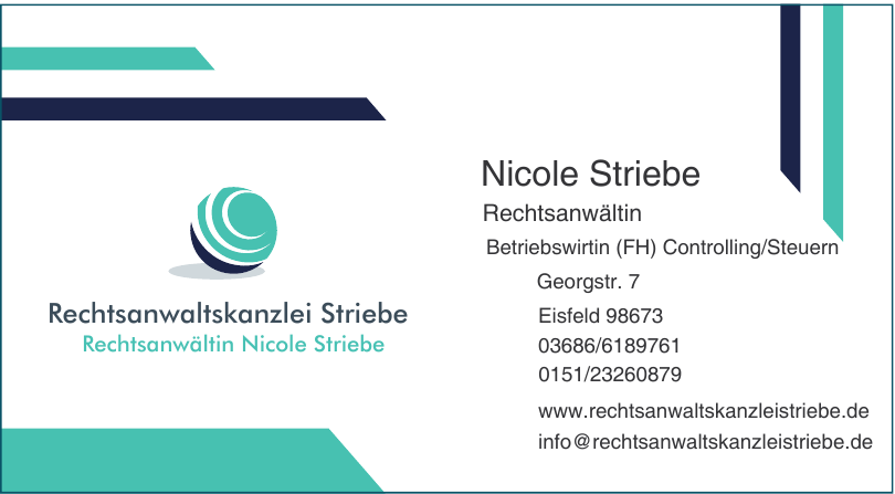 Rechtsanwaltskanzlei Striebe Rechtsanwaltskanzlei Striebe