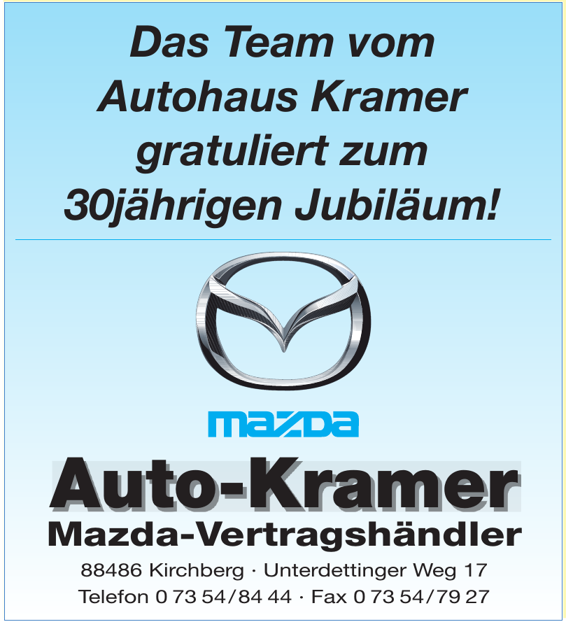 Auto-Kramer Mazda-Vertragshändler Auto-Kramer Mazda-Vertragshändler