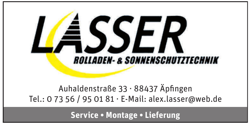 Alexander Lasser Rolladen und Sonnenschutz Alexander Lasser Rolladen und Sonnenschutz