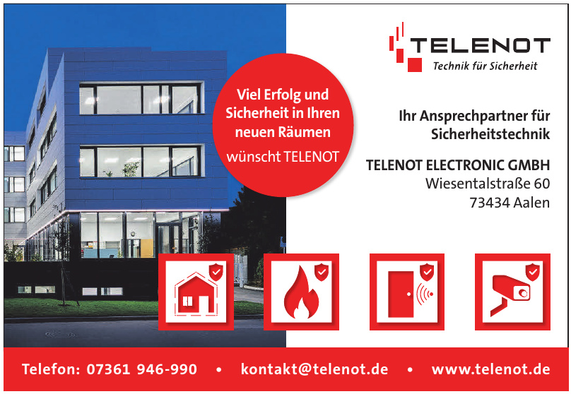 Telenot Electronic GmbH Abteilung Anlagenbau