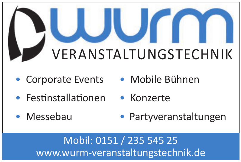 Wurm Veranstaltungstechnik Wurm Veranstaltungstechnik