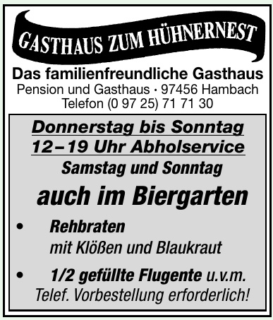 Gasthaus Zum Hühnernest Gasthaus Zum Hühnernest