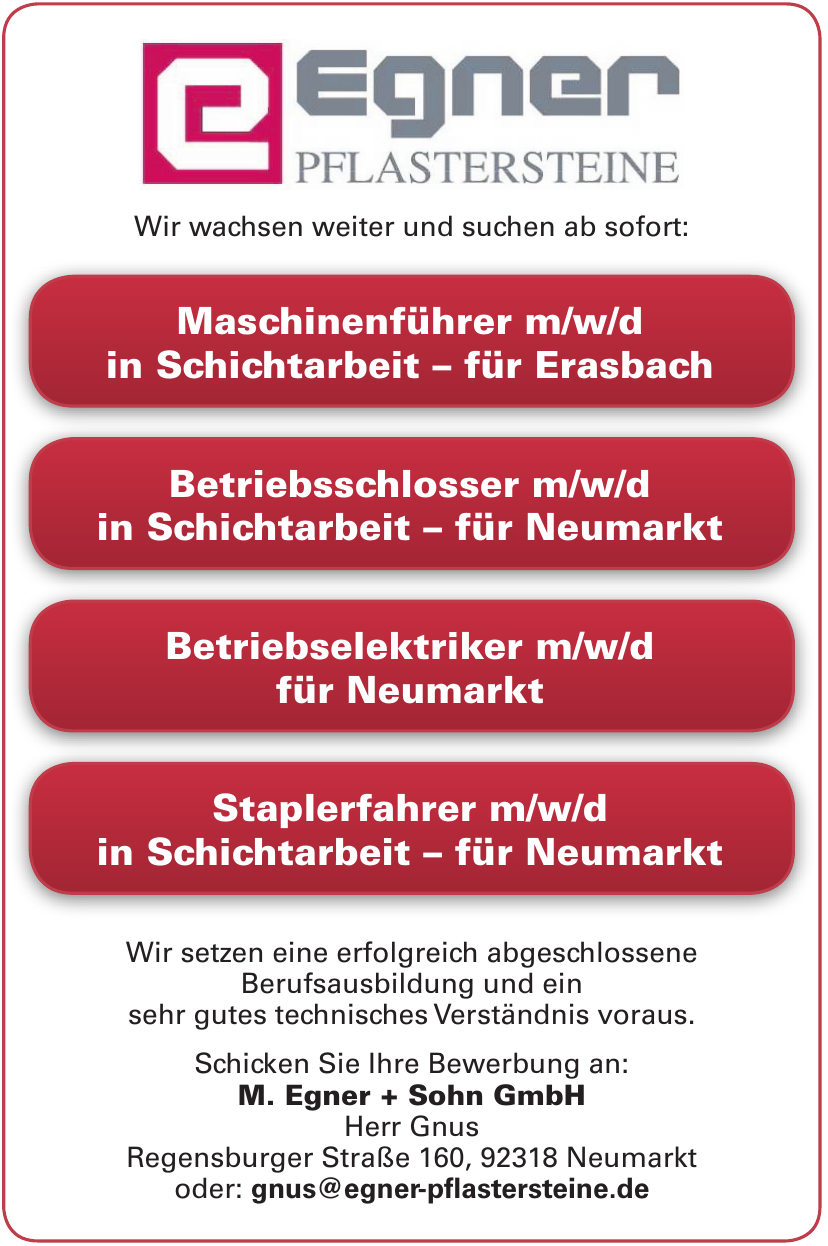 M. Egner + Sohn GmbH M. Egner + Sohn GmbH