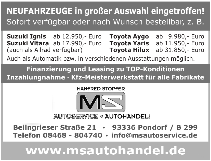 MS Autoservice - MS Autohandel GmbH MS Autoservice - MS Autohandel GmbH