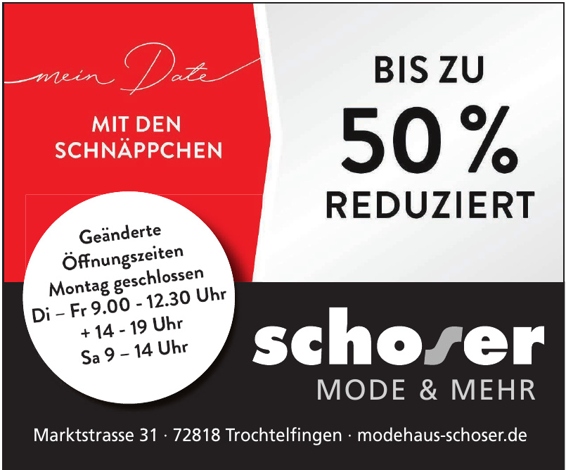 Modehaus Schoser GmbH Modehaus Schoser GmbH