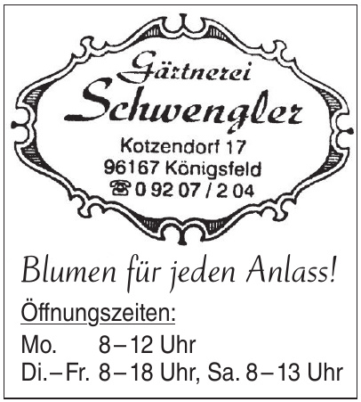 Gärtnerei Schwengler Gärtnerei Schwengler