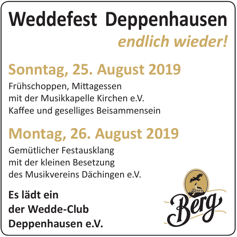 Weddefest Deppenhausen Weddefest Deppenhausen