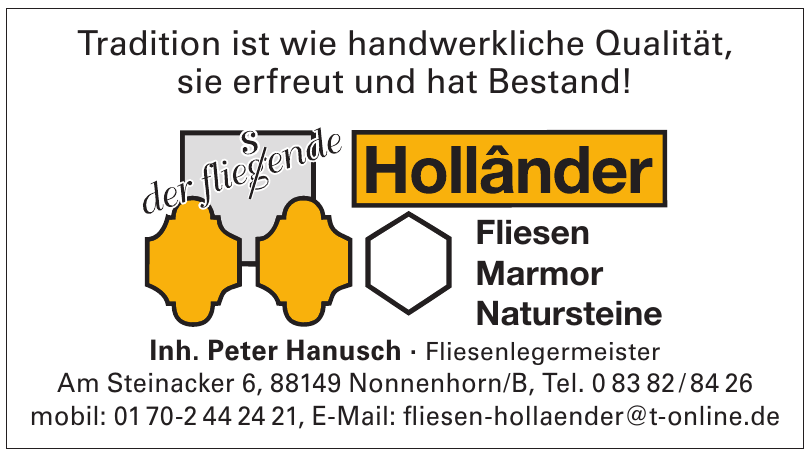 Inh. Peter Hanusch Inh. Peter Hanusch
