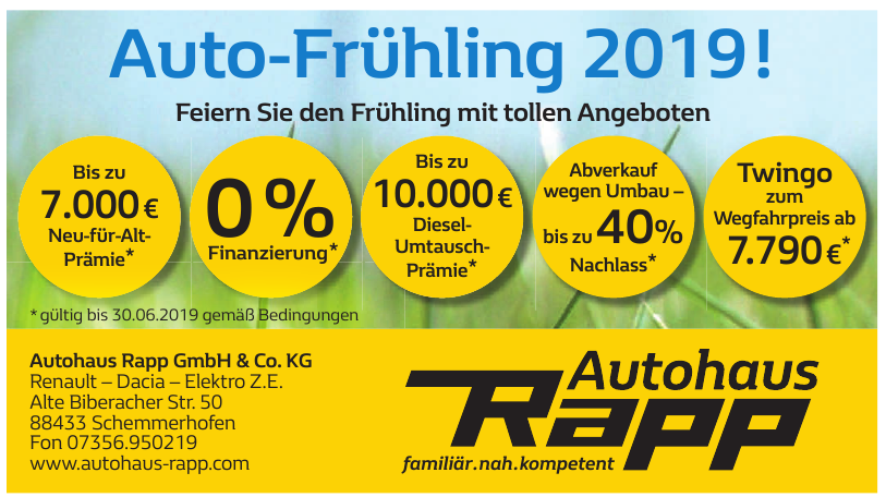 Autohaus Rapp GmbH & Co. KG Autohaus Rapp GmbH & Co. KG