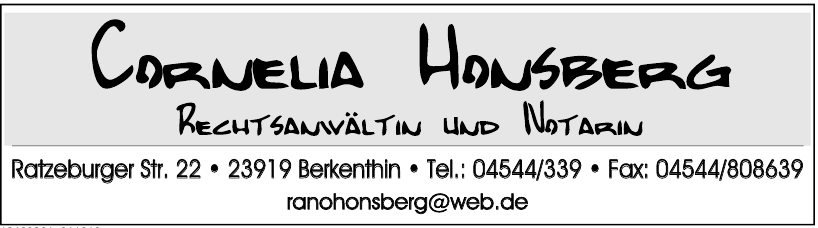 Cornelia Hansberg Cornelia Hansberg