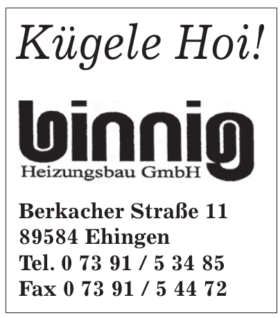 Binnig Heizungsbau GmbH Binnig Heizungsbau GmbH