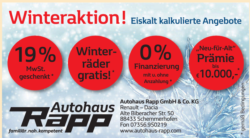 Autohaus Rapp GmbH & Co. KG Autohaus Rapp GmbH & Co. KG