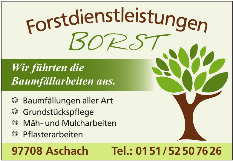 Forstdienstleistungen Borst Forstdienstleistungen Borst