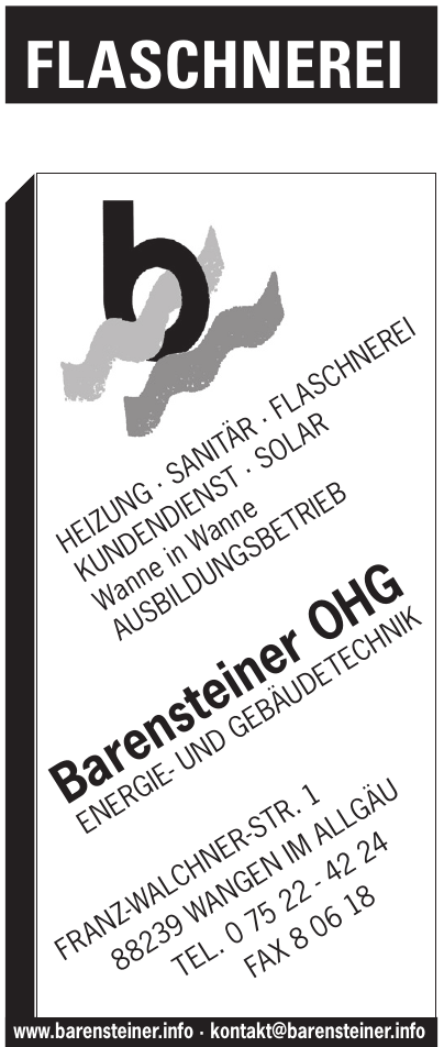 Barensteiner Energie- und Gebäudetechnik Barensteiner Energie- und Gebäudetechnik