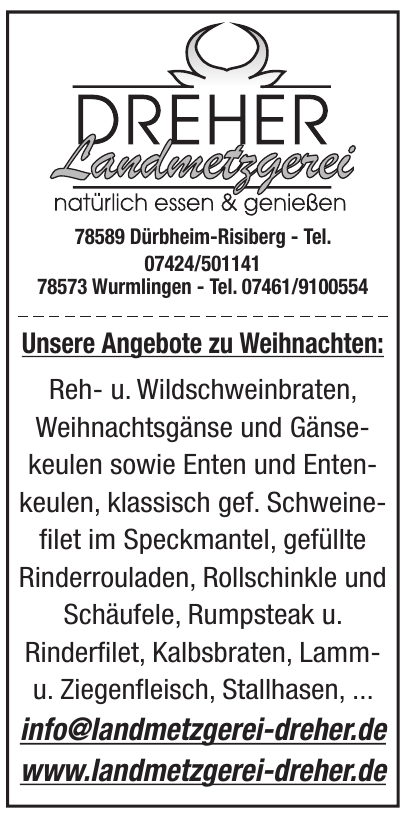 Landmetzgerei Dreher Landmetzgerei Dreher