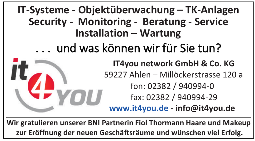 IT4you network GmbH & Co. KG IT4you network GmbH & Co. KG