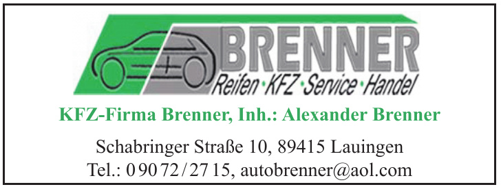 Brenner Reifen, KFZ, Service, Handel