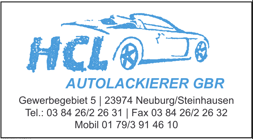 HCL AutoLackierer GbR HCL AutoLackierer GbR