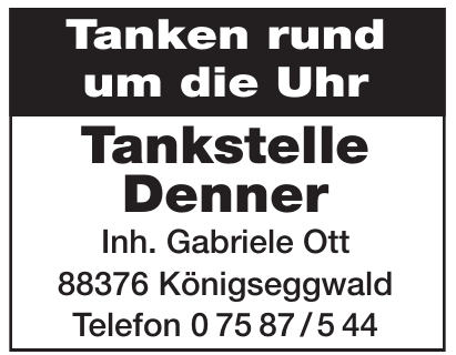 Tankstelle Denner Tankstelle Denner