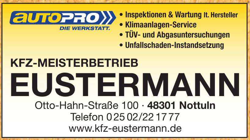 Kfz-Meisterbetrieb Eustermann Kfz-Meisterbetrieb Eustermann