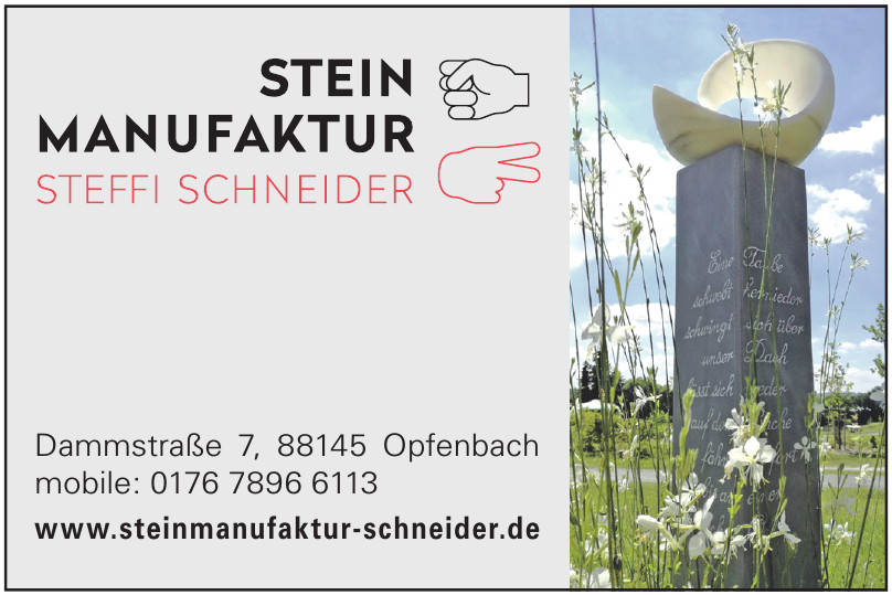 Intensivpflegedienst Lebenswert GmbH Stein Manufaktur Steffi Schneider