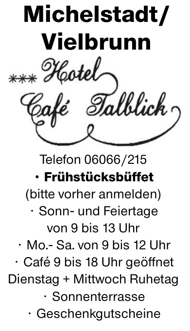 Hotel Café Talblick
